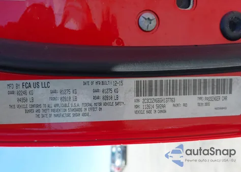 2016 Dodge Challenger Sxt z USA, uszkodzony, nr VIN 2C3CDZAG6GH137763